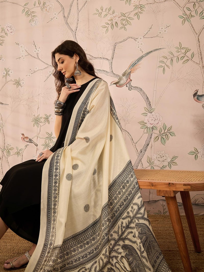 InWeave Women Regular Kurta with Palazzos & With Dupatta - Image 5