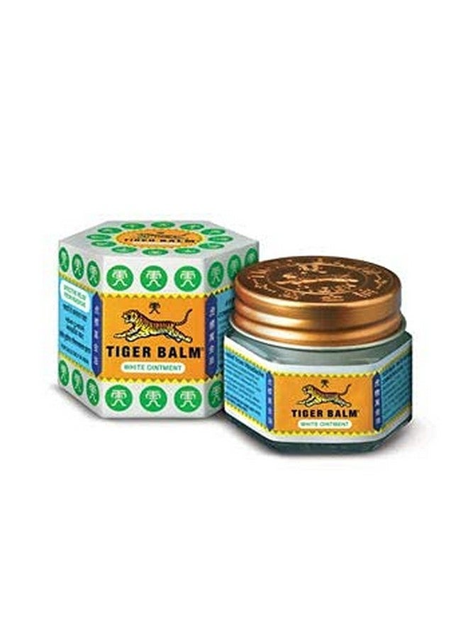 Tiger Balm مرهم تايجر بال الأبيض | 21 مل لكل منهما | عبوة من 4 | مرهم آيورفيدي لتخفيف الألم | لتخفيف سريع وفعال من الصداع، انسداد الأنف، احتقان الأنف | عبوة كومبو - Image 2