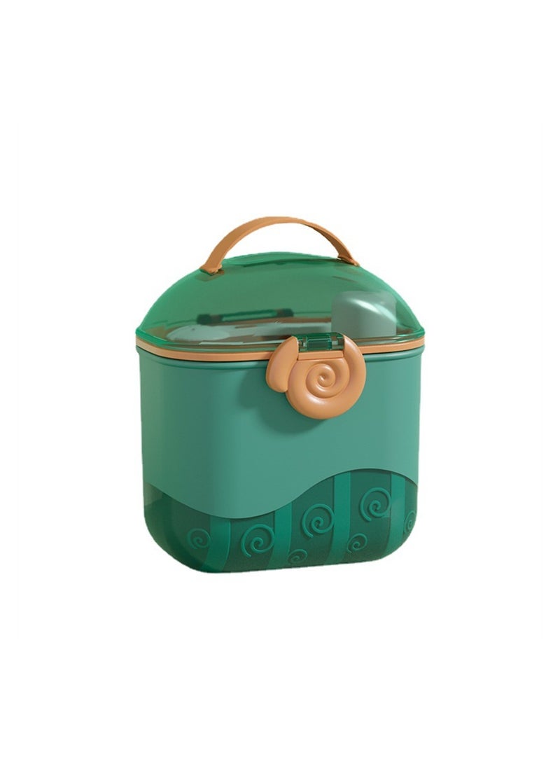 Portable Baby Formula Dispenser Non Spill Travel Container 380ML Green Smart Milk Powder Storage - Image 1