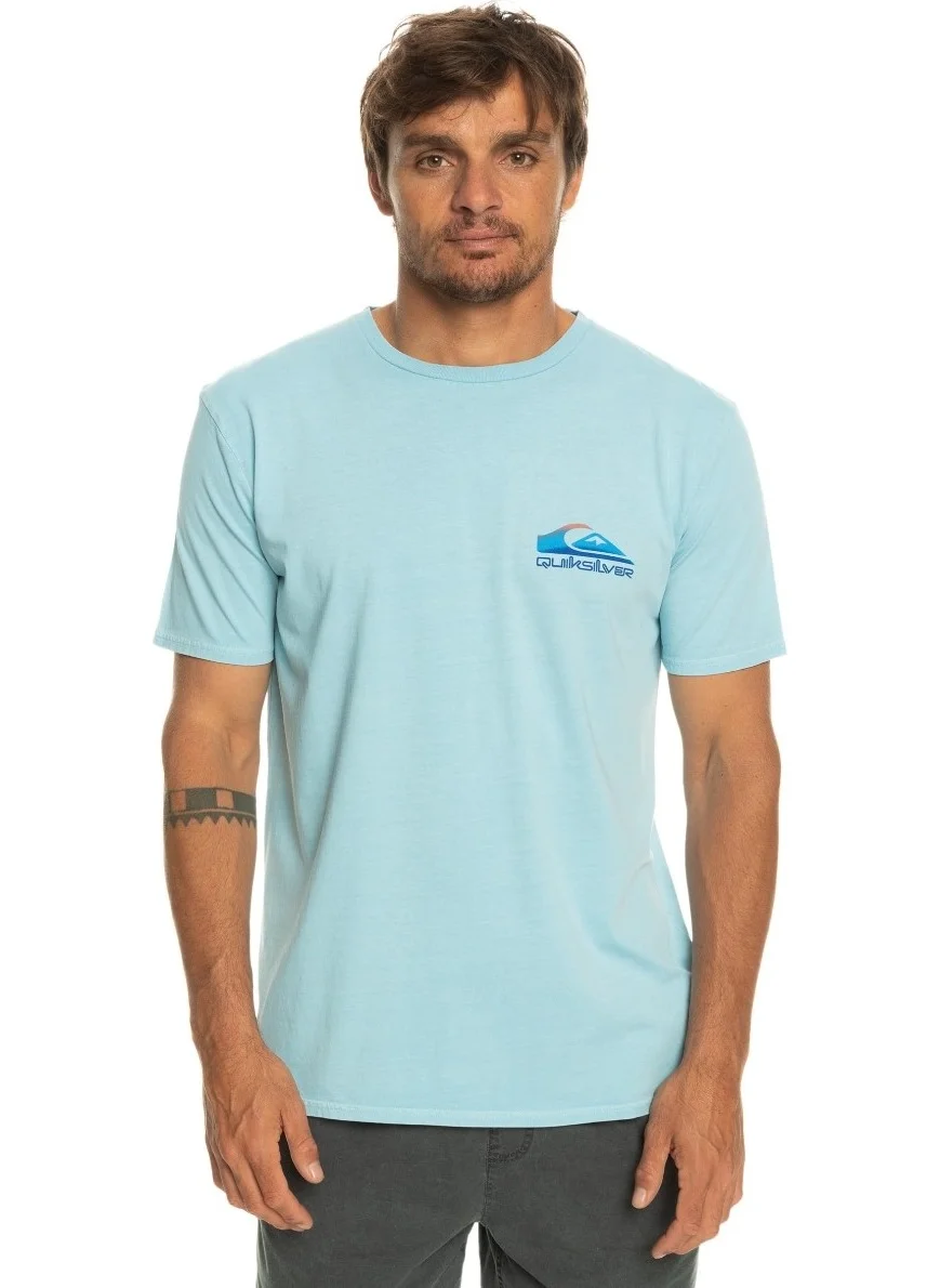 كويك سيلفر Pastime Paradise Men's Blue Crew Neck T-Shirt