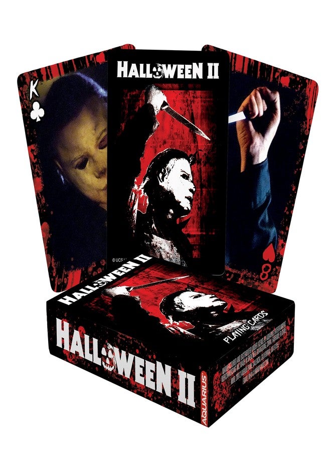 AQUARIUS Halloween 2 Playing Cards - Halloween 2 Themed Deck of Cards for Your Favorite Card Games - Officially Licensed Halloween Merchandise & Collectibles, Black, Red, 2.5 x 3.5 (52854) - Image 1