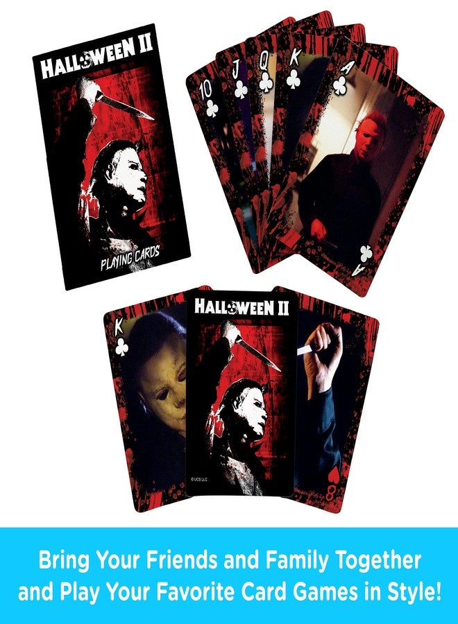 AQUARIUS Halloween 2 Playing Cards - Halloween 2 Themed Deck of Cards for Your Favorite Card Games - Officially Licensed Halloween Merchandise & Collectibles, Black, Red, 2.5 x 3.5 (52854) - Image 2