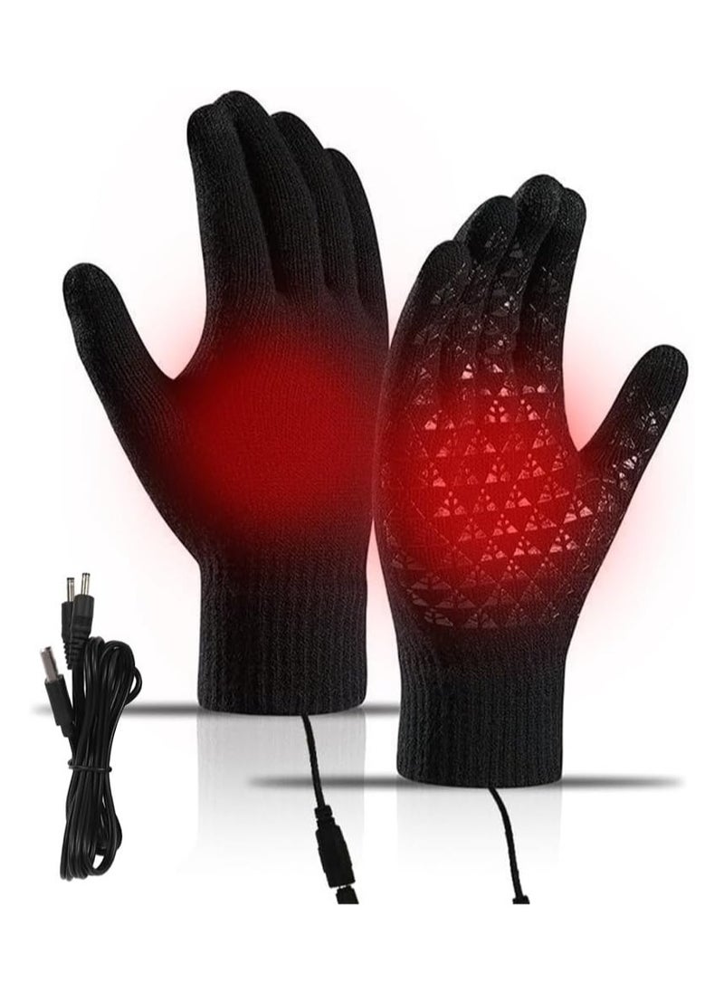 General USB Heated Gloves Electric Heated Gloves Heated Ski Gloves for Men and Women Touchscreen for Skiing Cycling Motorcycling Hiking  - Image 1