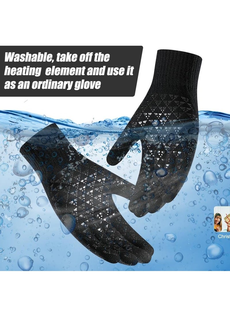 General USB Heated Gloves Electric Heated Gloves Heated Ski Gloves for Men and Women Touchscreen for Skiing Cycling Motorcycling Hiking  - Image 4