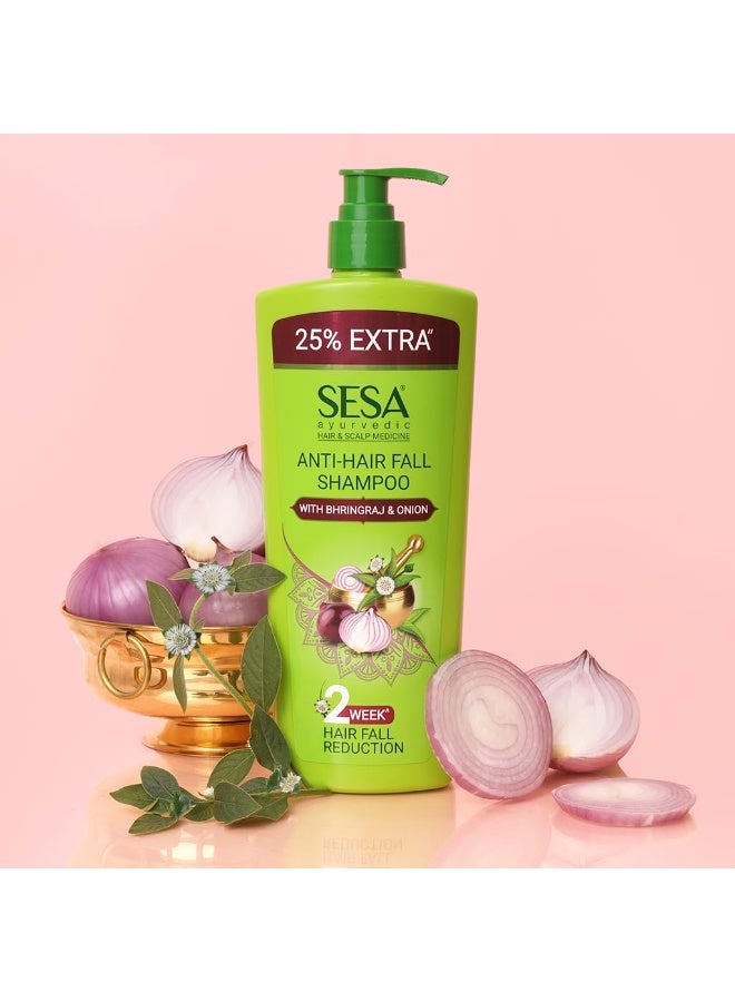 سيسا شامبو سيسا الأيورفيدي المضاد لتساقط الشعر للشعر الجاف والمجعد يقلل من تساقط الشعر مصنوع من 6 أعشاب أيورفيدية شامبو خالٍ من البارابين - 500 مل - Image 2