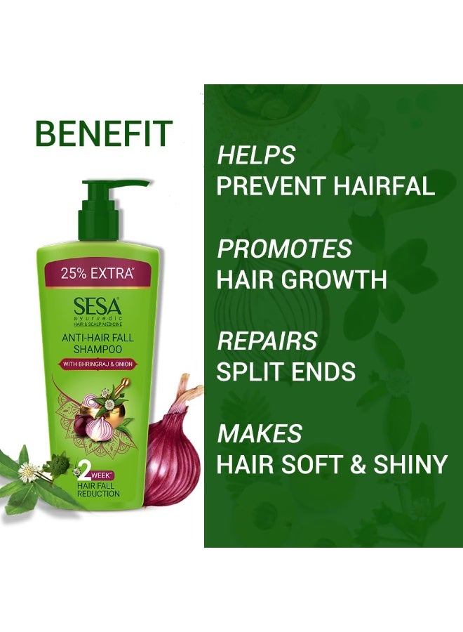 سيسا شامبو سيسا الأيورفيدي المضاد لتساقط الشعر للشعر الجاف والمجعد يقلل من تساقط الشعر مصنوع من 6 أعشاب أيورفيدية شامبو خالٍ من البارابين - 500 مل - Image 5