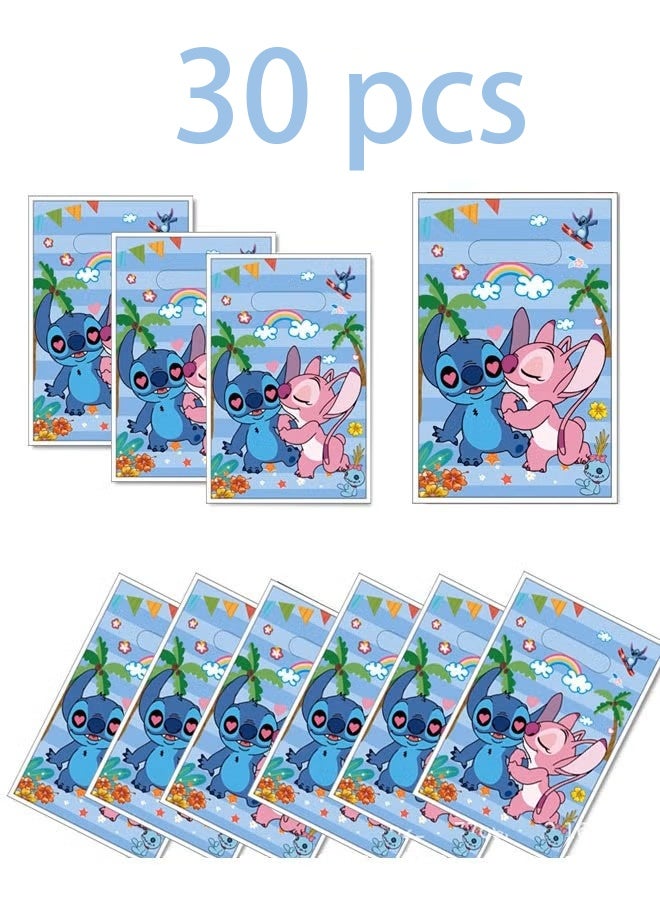 30 PCS Stitch Birthday Party Supplies, Cartoon Candy Bags, Tote Bags, Kids Gift Bags, Adult Birthday Party Decorations - Image 1