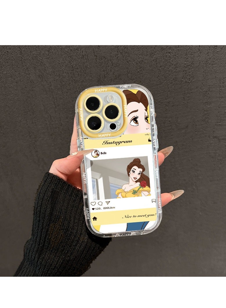 NIBEMINENT Protective TPU Case Cover For iPhone 17 Air, Princess Belle