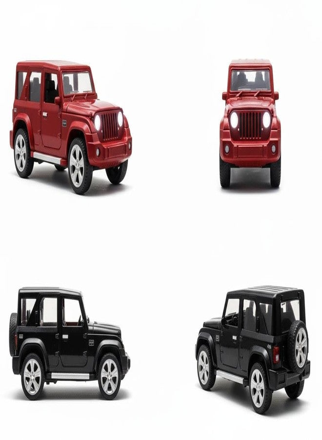 Metal car Toy for Kids| Light & Sound| Pullback & go| Openable Doors- Birthday Gift for Kids |Random Color| (|Thar Roxx|) - Image 2