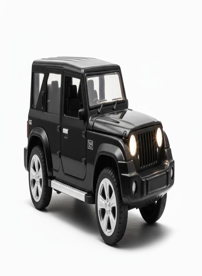 Metal car Toy for Kids| Light & Sound| Pullback & go| Openable Doors- Birthday Gift for Kids |Random Color| (|Thar Roxx|) - Image 1
