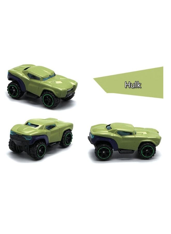 Marvel Heroes 6-Pack Marvel Avengers Series Alloy Toy Car, Superhero Concept Car Model, Simulation Model Car Racing Car Toys for Children Gift Collectible  - Image 4