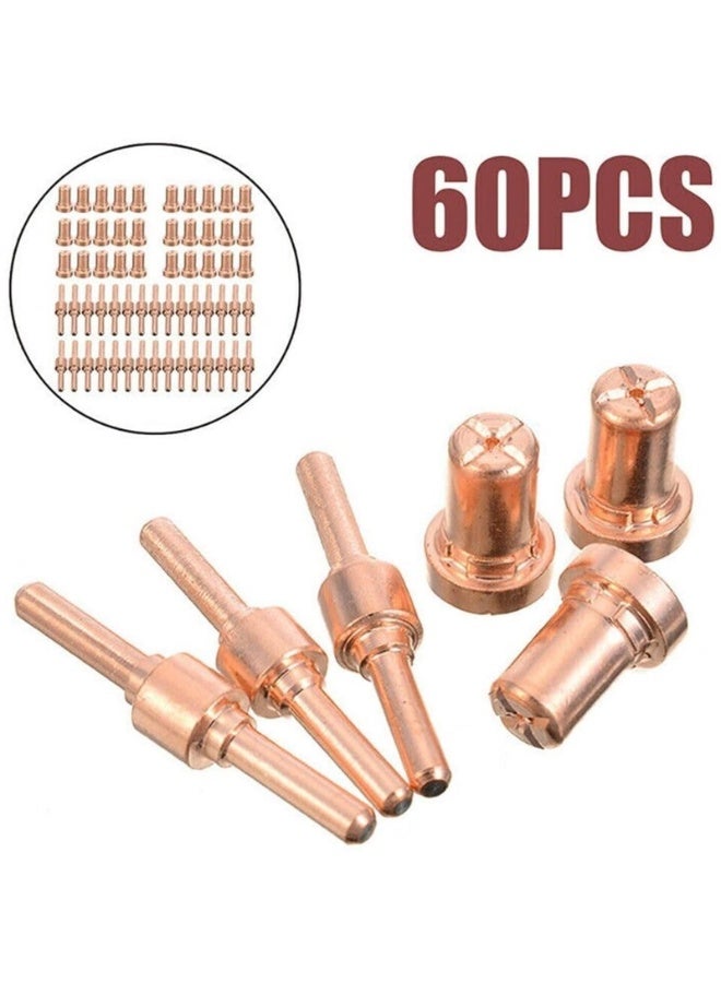 "60pcs PT31 LG40 Plasma Cutter Electrode&Nozzle Combo High PerFit formance Kit "  - Image 5
