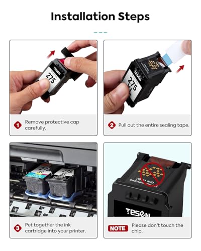 TESEN PG-275XL 275XL Black Ink Cartridges Remanufactured Replacement for Canon 275XL 275 PG-275 PG275 XL Black High Yield for PIXMA TR4720 TS3522 TS3500 TR4700 TR4722 TS3720 printer Ink Cartridge (2 Black) - Image 4