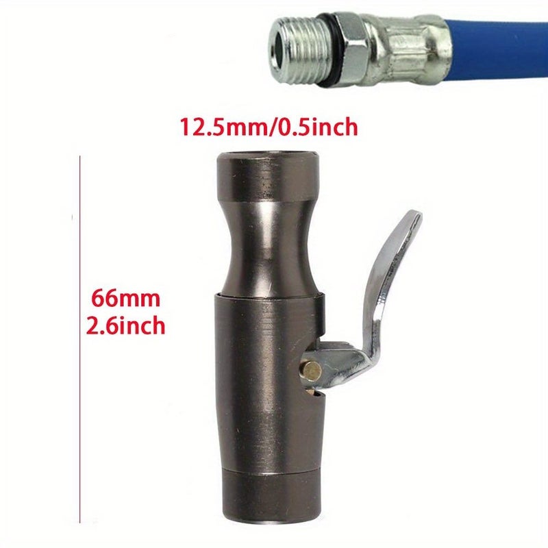 Self Locking Stainless Steel Tire Clamp Inflator Valve with Dual Gear - Image 4