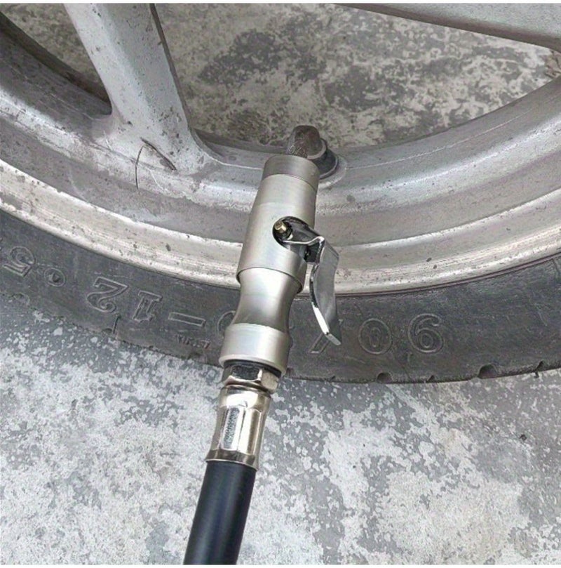 Self Locking Stainless Steel Tire Clamp Inflator Valve with Dual Gear - Image 5