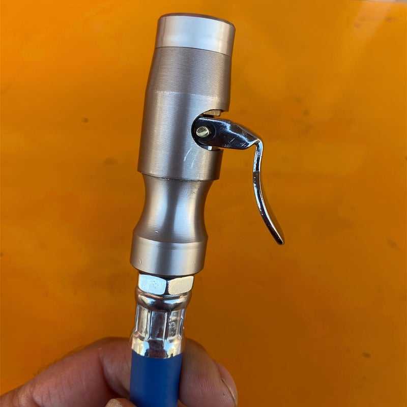 Self Locking Stainless Steel Tire Clamp Inflator Valve with Dual Gear - Image 3