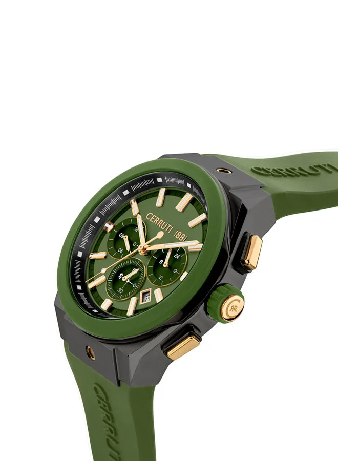 شيروتي 1881 Cerruti Watch for Men - Green Dial - 48 MM