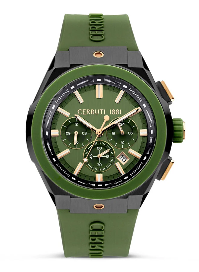 شيروتي 1881 Cerruti Watch for Men - Green Dial - 48 MM