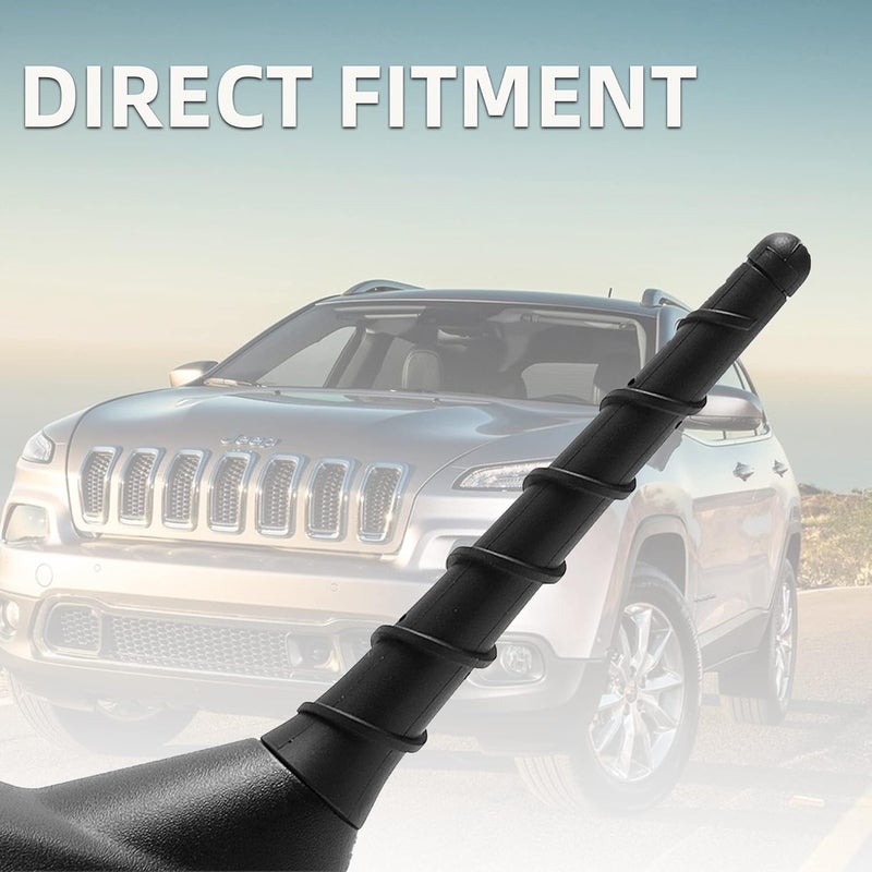 BASIKER BASIKE Short Antenna fits 2011-2025 Cherokee, Grand Cherokee, Jeep Renegade, Compass, Dodge Journey, Avenger, Durango, Dart, Chrysler 200, 68297936AA 5091100AA - Image 3