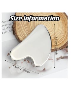 SUNSAR Stainless Steel Gua Sha Facial Massager, Skin Tightening Beauty Tool for Body Eyes Neck Massager  - Image 2