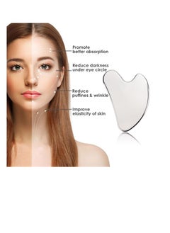 SUNSAR Stainless Steel Gua Sha Facial Massager, Skin Tightening Beauty Tool for Body Eyes Neck Massager  - Image 5