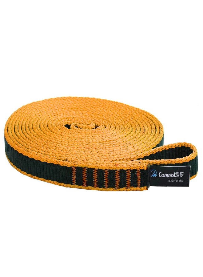 CAMNAL Nylon Sling UIAA CE Certified 16mm Nylon Sling 22KN(4840 lb) Sling 24-87in (60-220cm), Blue/Yellow/Purple, 1/2/3 Pack (87 in/220 cm 1 Pack, Yellow) - Image 1