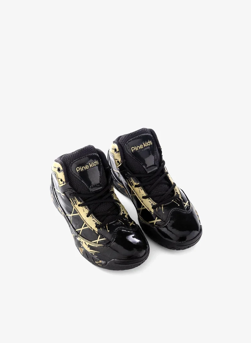 Pine Kids Pine Kids Basketball Shoes - Black