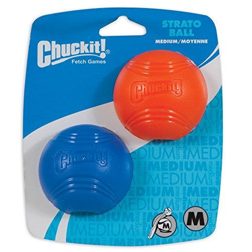 Chuckit Strato Ball Dog Toy Medium 25 Inch 2 Pack - Image 1