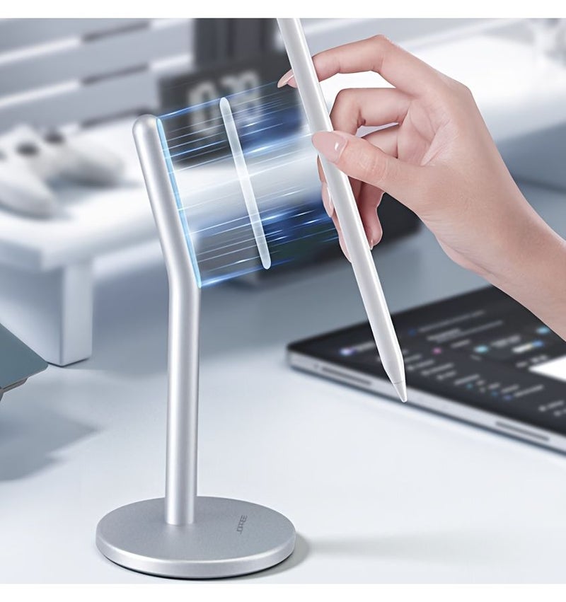 Frosted Cold Silvery Gray Magnetic Stand for Apple Pencil 2nd Gen iPad Holder - Image 3