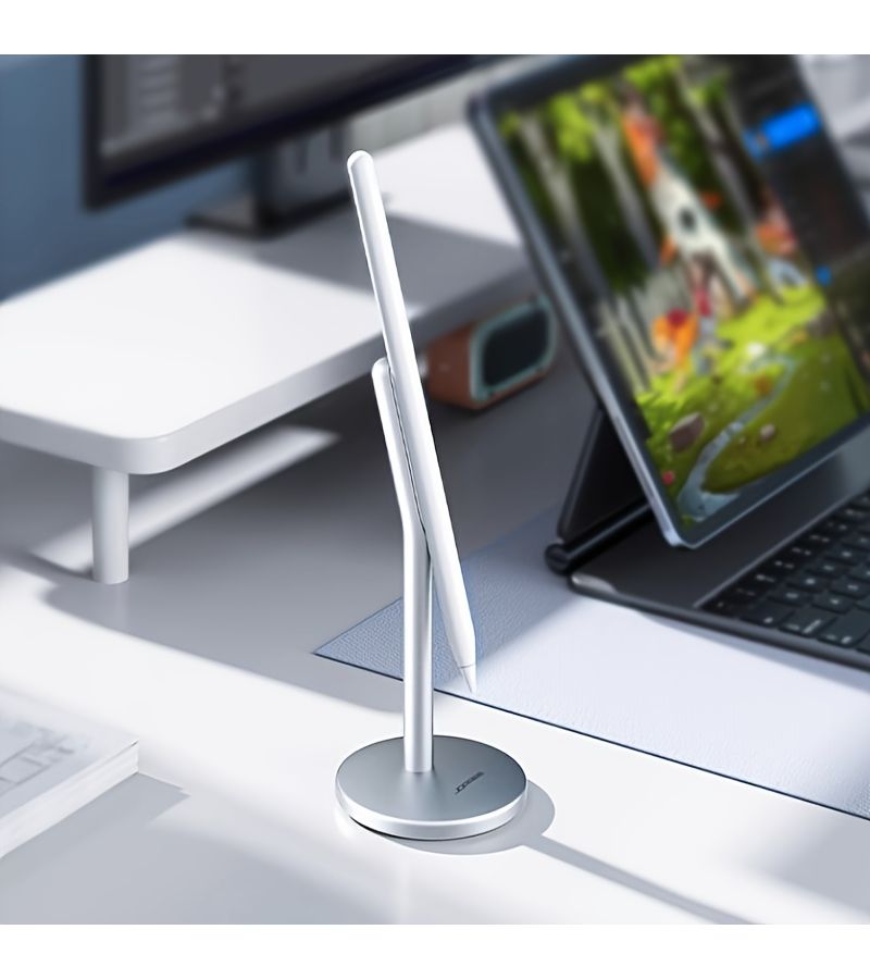 Frosted Cold Silvery Gray Magnetic Stand for Apple Pencil 2nd Gen iPad Holder - Image 4