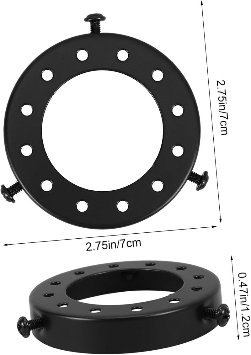 TEHAUX Modern Lamp Shade Reducer Ring Iron Lamp Parts Replacement for Light Fixture - Image 2