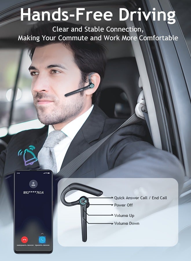 Litus Business Bluetooth Headset,Wireless Hanging Earbuds,Single-ear Touch Control Headphone - Image 5