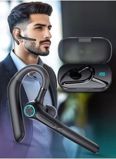 Litus Business Bluetooth Headset,Wireless Hanging Earbuds,Single-ear Touch Control Headphone  - Image 1