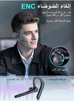 Litus Business Bluetooth Headset,Wireless Hanging Earbuds,Single-ear Touch Control Headphone  - Image 3