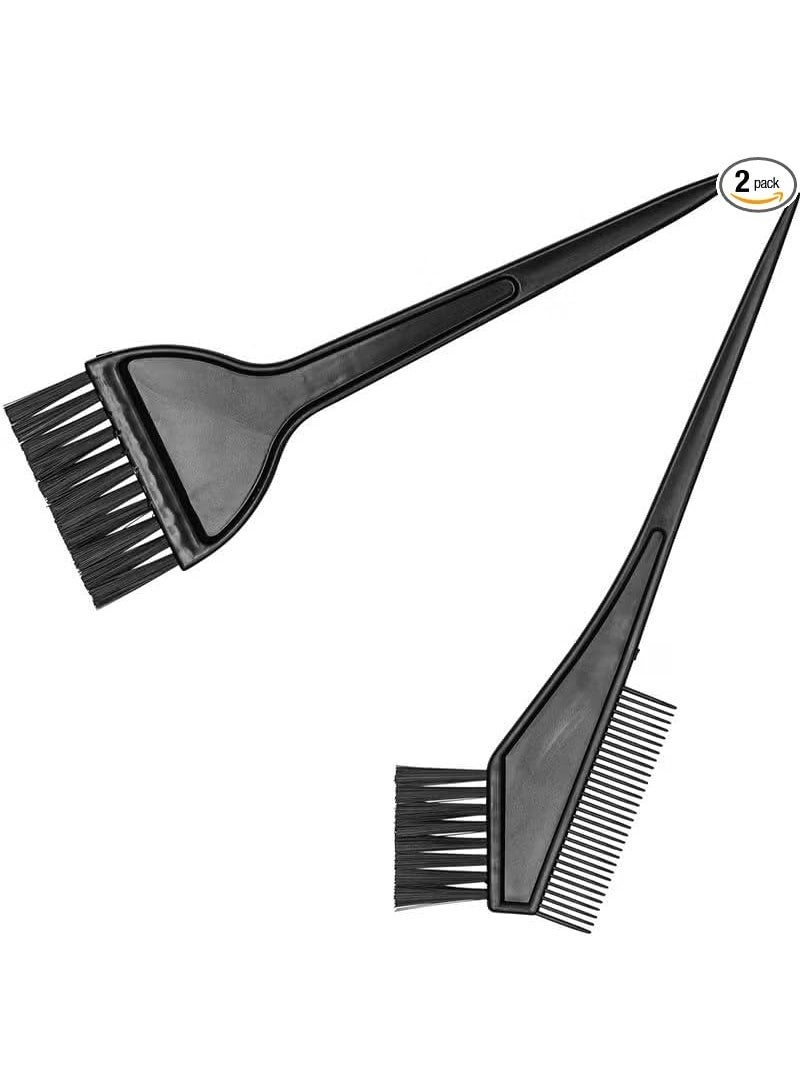 2-Piece Hair Dye Brush Set – Dye Application Brush + Comb Brush – Salon & Home Hair Coloring Tools - Image 1