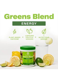 Amazing Grass Green Superfood Energy: Smoothie Mix, Super Greens Powder & Plant Based Caffeine with Green Tea and Flax Seed, Nootropics Support, Lemon Lime, 100 Servings  - Image 3