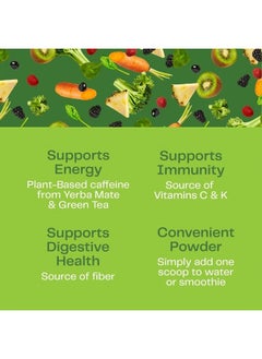 Amazing Grass Green Superfood Energy: Smoothie Mix, Super Greens Powder & Plant Based Caffeine with Green Tea and Flax Seed, Nootropics Support, Lemon Lime, 100 Servings  - Image 5