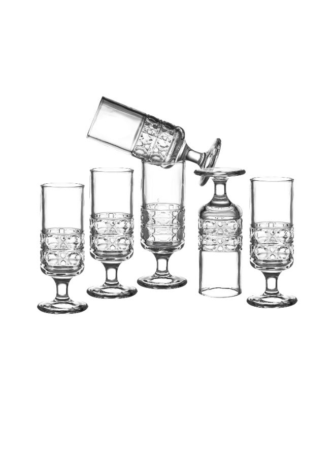 Dania Drink is welcome Mini Glass Juice Cups 95ml 6 pieces - Image 2