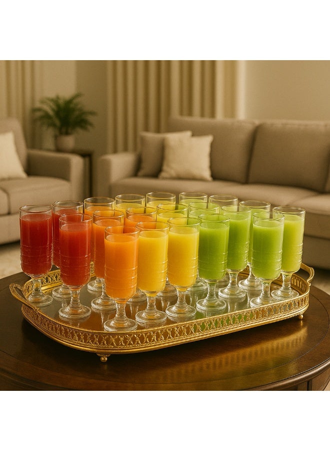 Dania Drink is welcome Mini Glass Juice Cups 95ml 6 pieces - Image 1