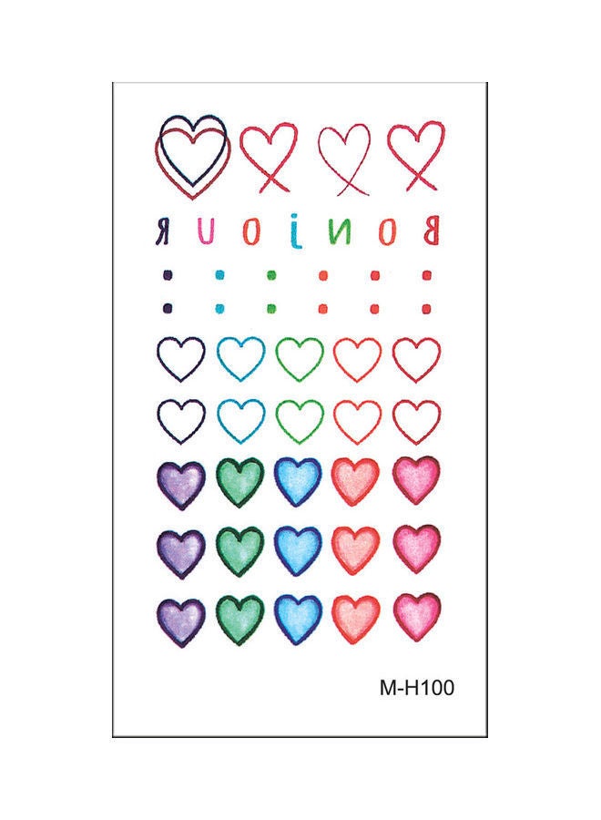 NIBEMINENT Waterproof Fashionable Temporary Tattoo Sticker Multicolour - Image 1