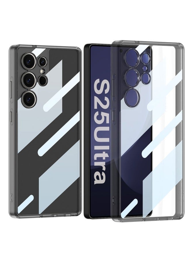 GKK Crystal Transparent protection Case Compatible with Samsung Galaxy S25 Ultra (2025) Shockproof Full Coverage Slim and Hard Phone Cover and Support Wireless Charging with Pen Slot Design - Pen NOT included - Image 1
