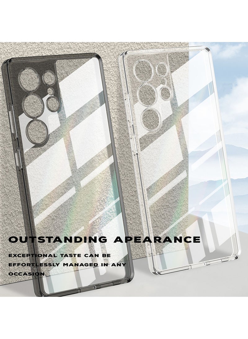 GKK Crystal Transparent protection Case Compatible with Samsung Galaxy S25 Ultra (2025) Shockproof Full Coverage Slim and Hard Phone Cover and Support Wireless Charging with Pen Slot Design - Pen NOT included - Image 2