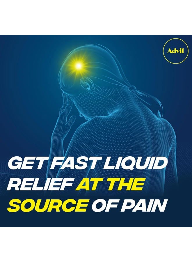 Advil Liqui-Gels Pain Reliever and Fever Reducer, Pain Medicine for Adults with Ibuprofen 200mg for Headache, Backache, Menstrual Pain and Joint Pain Relief - 200 Capsules, Advil PM Ibuprofen - 2 Ct - Image 4