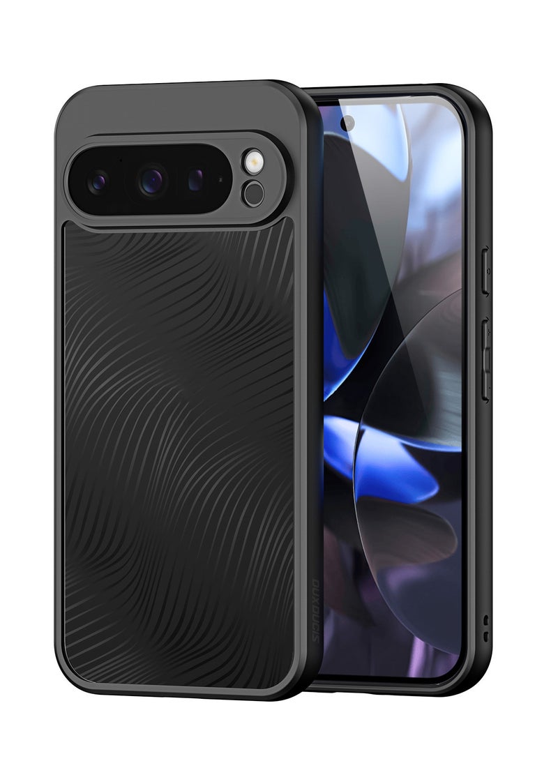 دوكس دوتشيز ايمو جراب لموبايل جوجل بكسيل 9 برو اكس ال جراب نحيف وشفاف مطفي مصنع من البولي يوريثين الحراري بولي كربونات البولي بروبلين سيليكون - اسود - Image 1