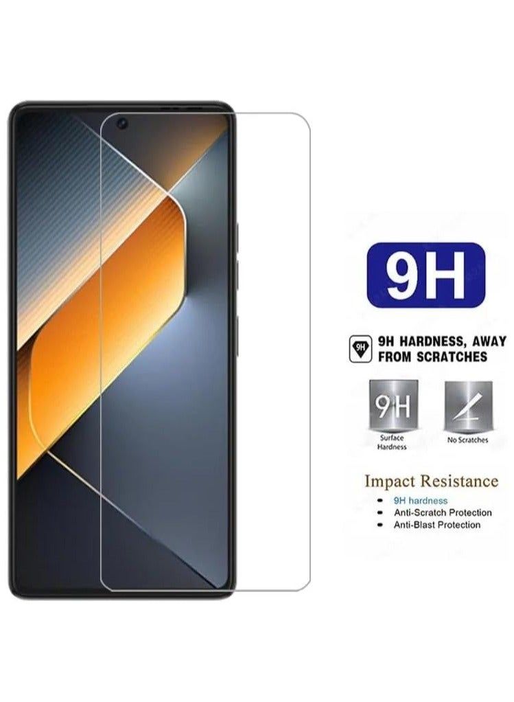 عام 【2 حزمة】 الزجاج المقسى متوافق مع تكنو بوفا 6 برو حامي الشاشة ، فقاعة الحرة ، صلابة 9 ساعة ، مقاومة للخدش ، هد واضح - Image 4