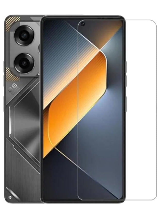 عام 【2 حزمة】 الزجاج المقسى متوافق مع تكنو بوفا 6 برو حامي الشاشة ، فقاعة الحرة ، صلابة 9 ساعة ، مقاومة للخدش ، هد واضح - Image 1