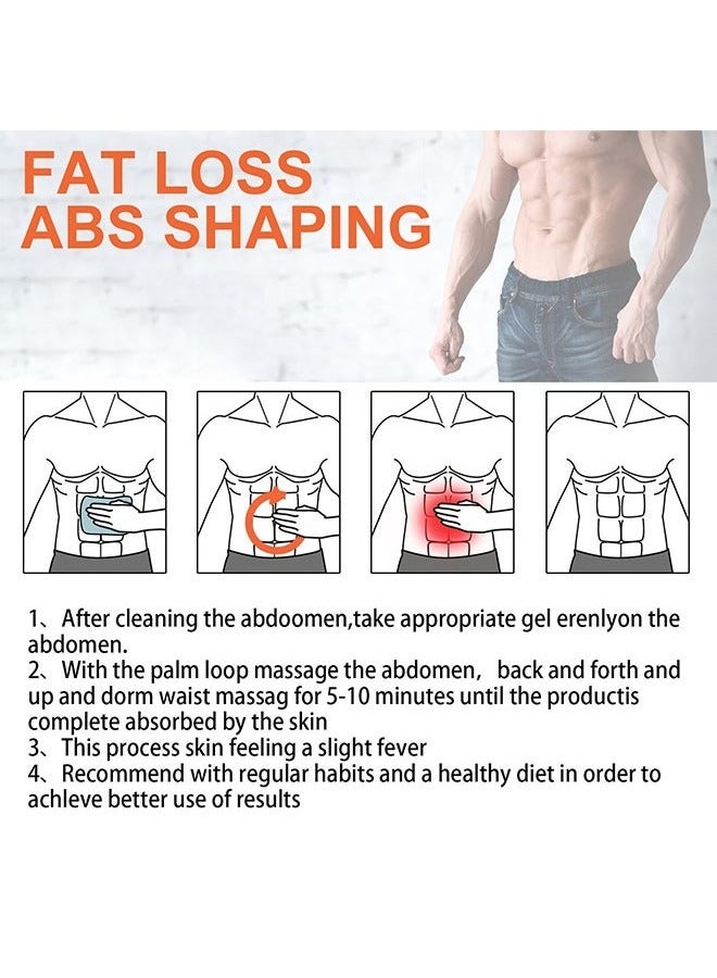 West&Month Abs Muscle Stimulator，Six Pack Toner Cream，Hot Cream for Belly, Waist, and Buttocks-Slimming and Fat Burning Cream for Men - Moisturizing, Firming, Cellulite Reduction, and Weight Loss Solution - Image 3