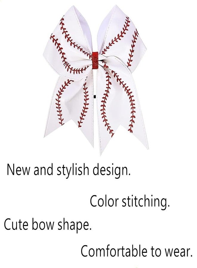 Beetoo Softball Hair Bows, Softball Baseball Hair Bows, Softball Hair Accessories for Teen Softball Baseball Competition Sports - Image 3