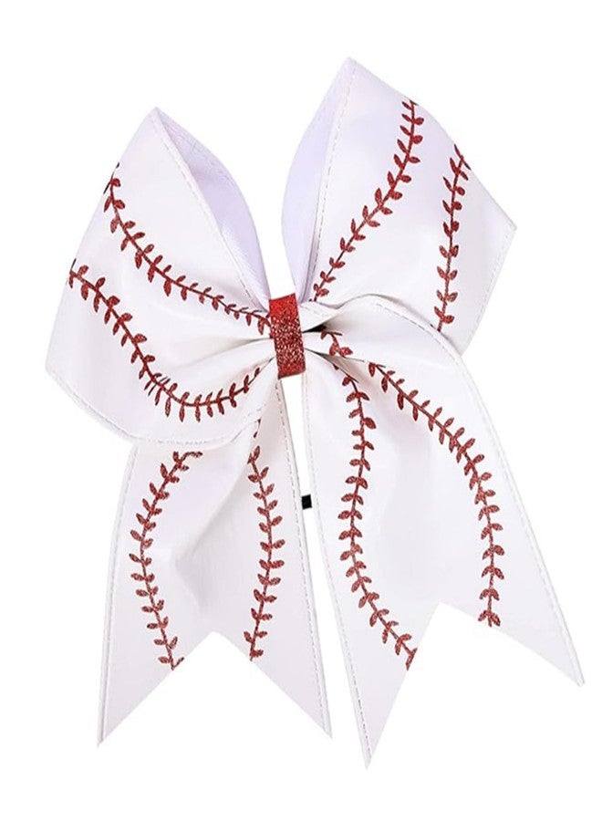 Beetoo Softball Hair Bows, Softball Baseball Hair Bows, Softball Hair Accessories for Teen Softball Baseball Competition Sports - Image 1