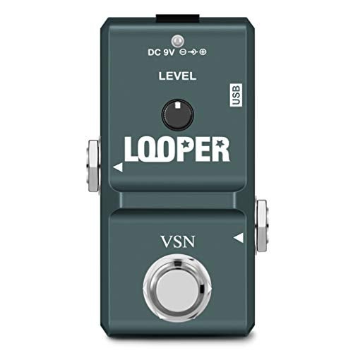 VSN 48K Looper Electric Guitar Effect Loop Pedal 10 Minutes of Looping Unlimited Overdubs USB Port True Bypass - Image 1